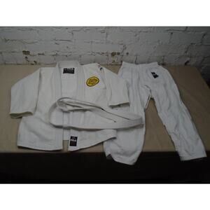 Gracie Jiu-Jitsu Fuji BJJ Gi White C2 Complete Uniform Kimono Brazil Martial Art